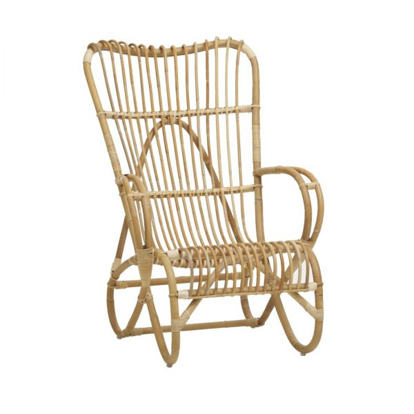 Rocking Chair En Rotin Naturel Brin D Ouest