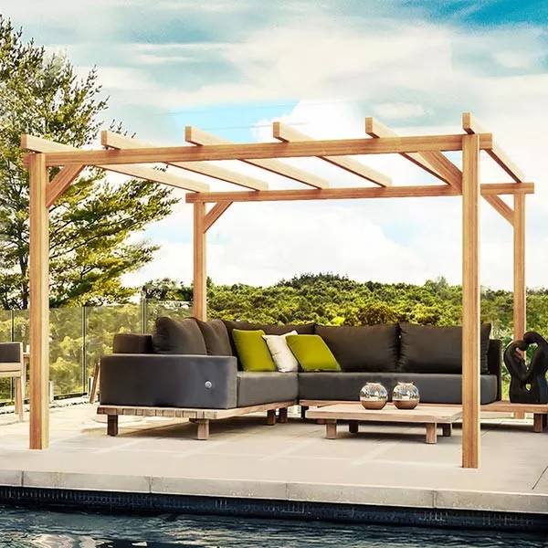 Pergola en bois pour la terrasse ou le jardin en kit