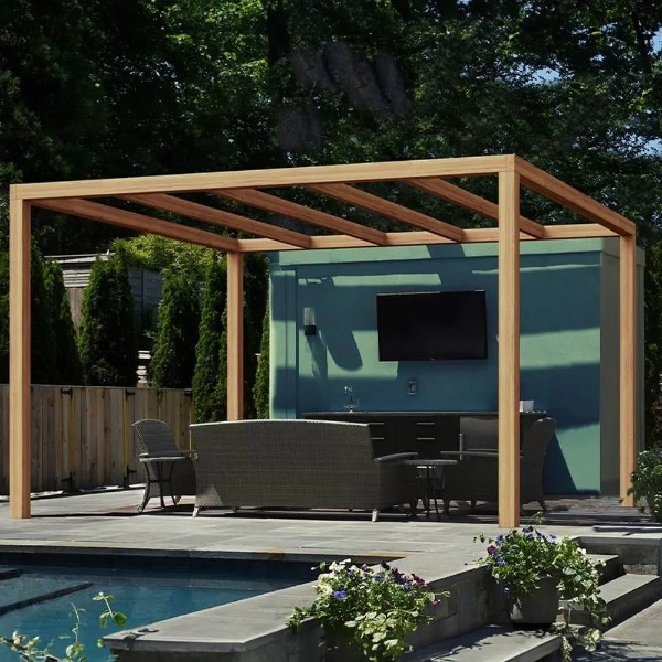 Pergola moderne en bois en kit pour le jardin