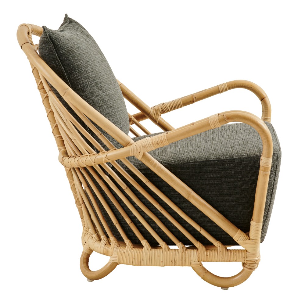 Fauteuil sika design en rotin naturel Charlottenborg