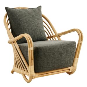 Fauteuil rotin naturel Charlottenborg avec coussins