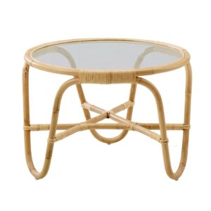 Table ronde scandinave en rotin Charlottenborg