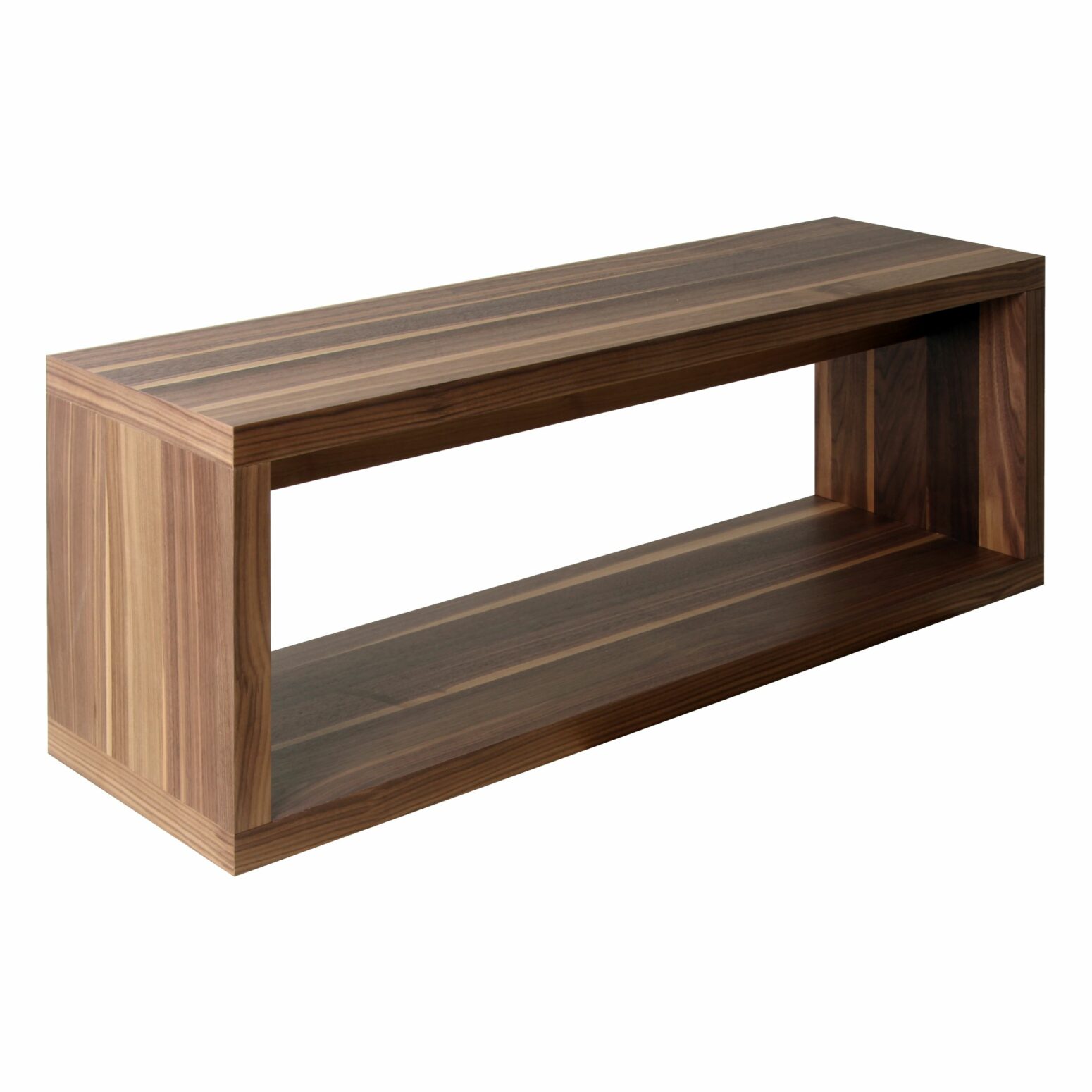 Grand banc en bois longueur 120 cm pour l'intérieur en noyer